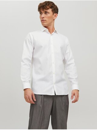 Biela pánska košeľa Jack & Jones Parker