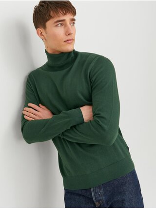 Tmavě zelený pánský rolák Jack & Jones Emil