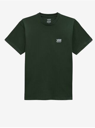 Tmavě zelené pánské tričko VANS Left Chest Logo II