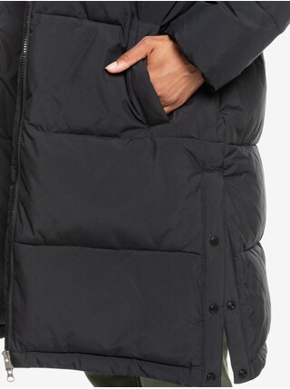 Černý dámský zimní prošívaný kabát Roxy Test of Time