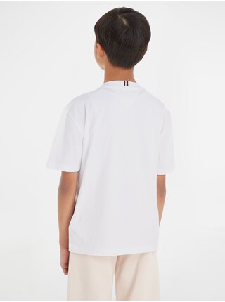 Biele chlapčenské tričko Tommy Hilfiger