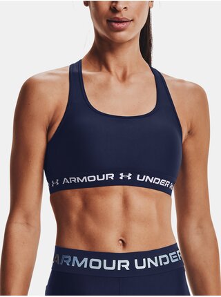 Tmavě modrá dámská sportovní podprsenka Under Armour UA Crossback Mid Bra
