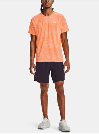 Tmavo fialové športové kraťasy Under Armour UA LAUNCH 7'' GRAPHIC SHORT