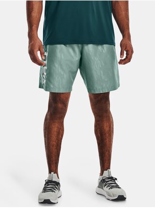 Světle zelené sportovní kraťasy Under Armour UA Woven Emboss Shorts