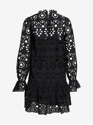 Černé dámské šaty s madeirou VILA Vibradie
