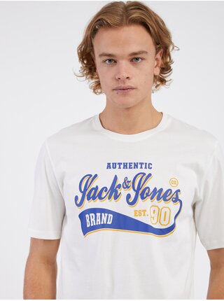 Bílé pánské tričko Jack & Jones Logo