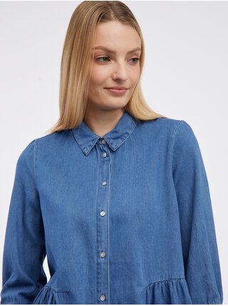 Modrá dámska rifľová košeľa ONLY New Canberra