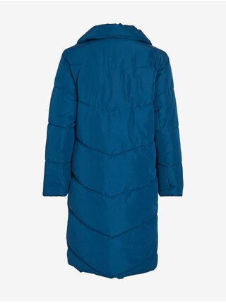 Modrý dámský zimní prošívaný kabát VILA Vipauli