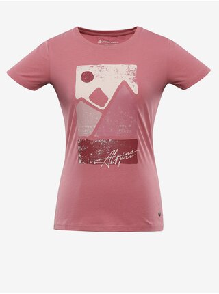 Růžové dámské tričko ALPINE PRO Garima