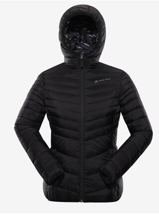 Čierna dámska obojstranná zimná prešívaná bunda ALPINE PRE EROMA
