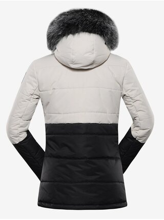 Černo-šedá dámská zimní bunda ALPINE PRO EGYPA    