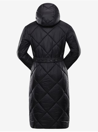 Černý dámský zimní prošívaný kabát NAX ZARGA  