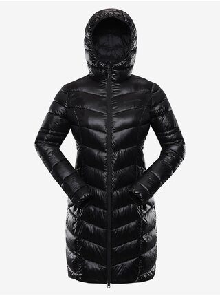 Černý dámský zimní prošívaný kabát ALPINE PRO OREFA  