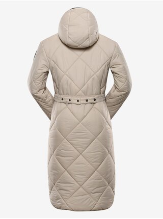Béžový dámský zimní prošívaný kabát NAX ZARGA   
