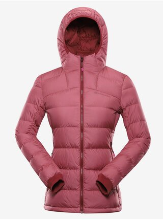 Růžová dámská zimní prošívaná bunda ALPINE PRO ROGITA  