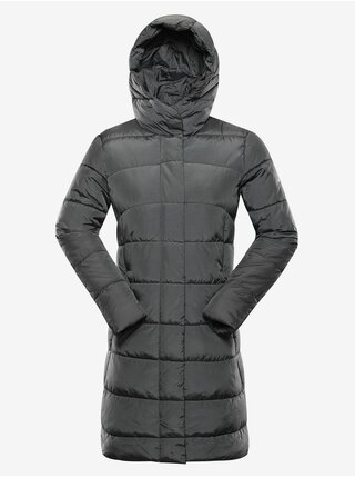 Šedý dámský zimní prošívaný kabát ALPINE PRO EDORA    