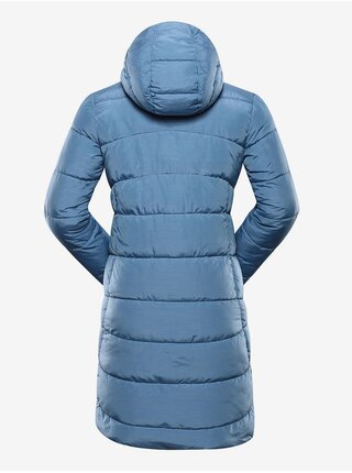 Modrý dámský zimní prošívaný kabát ALPINE PRO EDORA      