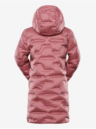 Dievčenský ružový zimný prešívaný kabát NAX SARWO