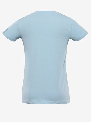 Světle modré dámské basic tričko NAX DELENA 