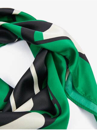 Zelený dámský vzorovaný šátek ORSAY