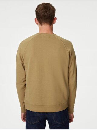 Svetlo hnedý pánsky basic sveter Marks & Spencer 