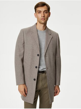 Šedý pánský kabát Marks & Spencer 