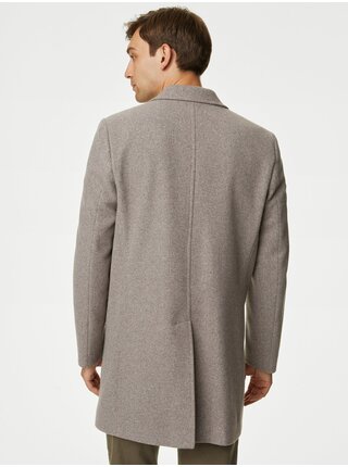 Šedý pánsky kabát Marks & Spencer 