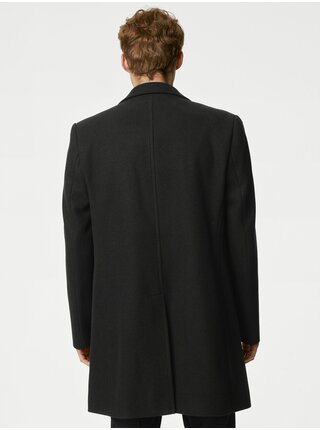 Čierny pánsky kabát Marks & Spencer 