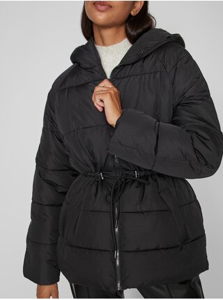 Čierna dámska zimná prešívaná bunda VILA Vileana