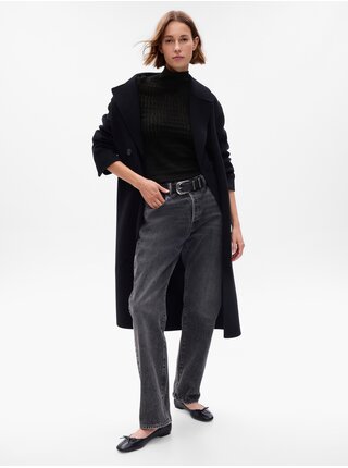 Čierny dámsky pletený sveter s prímesou vlny GAP