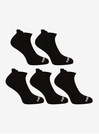 Sada pěti párů ponožek v černé barvě Nedeto  
