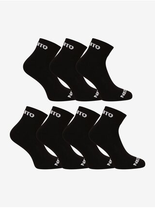 Sada sedmi párů ponožek v černé barvě Nedeto   