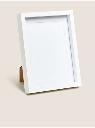 Biely drevený foto rámček 13 x 18 cm Marks & Spencer 