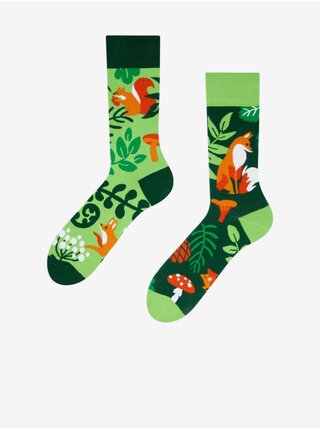 Zelené veselé ponožky Dedoles Lesné zvieratká