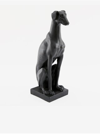 Černá dekorativní socha SIFCON Pes/Whippet