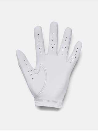 Biele športové kožené rukavice Under Armour UA Women IsoChill Golf Glove