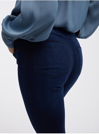 Tmavomodré dámske skinny fit džínsy ORSAY