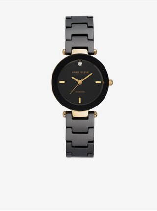 Černé dámské hodinky Anne Klein