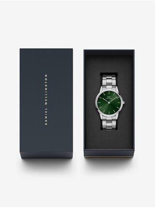 Pánske hodinky v striebornej farbe Daniel Wellington Iconic Emerald