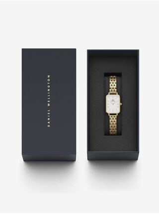 Dámské hodinky ve zlaté barvě Daniel Wellington hodinky QUADRO 