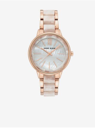 Dámské hodinky  růžovozlaté barvě Anne Klein 