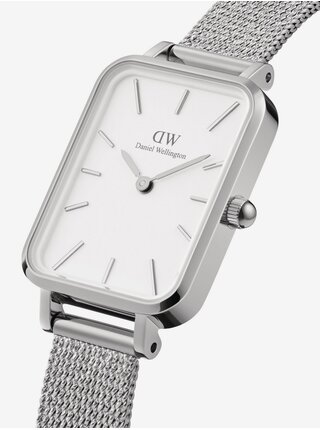 Dámské hodinky ve stříbrné barvě Daniel Wellington Quadro 