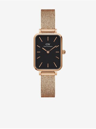Dámské hodinky v růžovozlaté barvě Daniel Wellington Quadro
