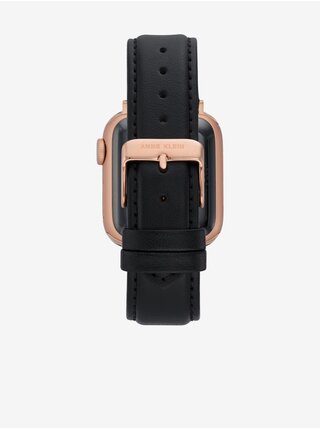 Čierny kožený remienok pre hodinky Apple Watch Anne Klein