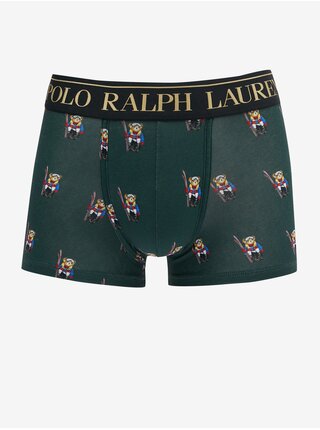 Sada dvou pánských boxerek v červené a zelené barvě Ralph Lauren