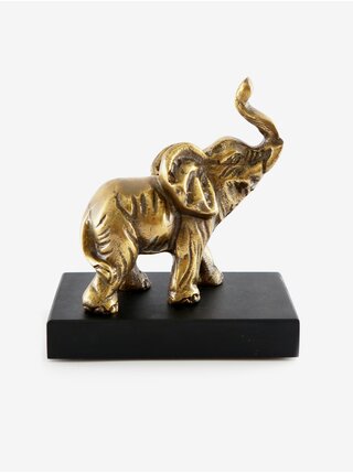 Dekorativní soška v mosazné barvě SIFCON Elephant
