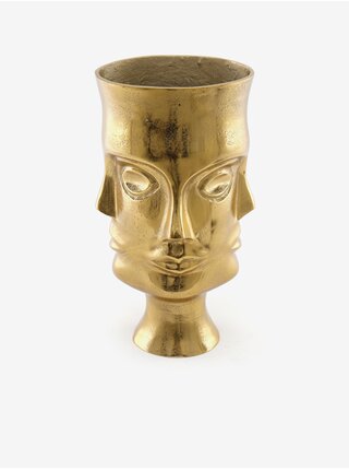 Dekoratívna váza v zlatej farbe SIFCON Gold Faces