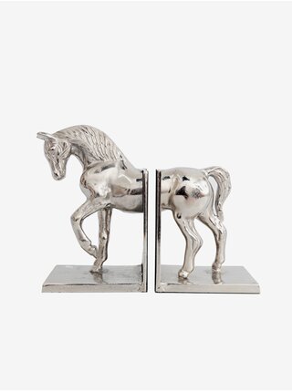 Zarážka na knihy ve stříbrné barvě SIFCON Horse