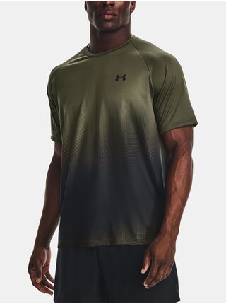 Khaki sportovní tričko Under Armour UA Tech Fade SS