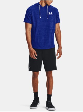 Modrá sportovní mikina Under Armour UA Rival Terry LC SS HD